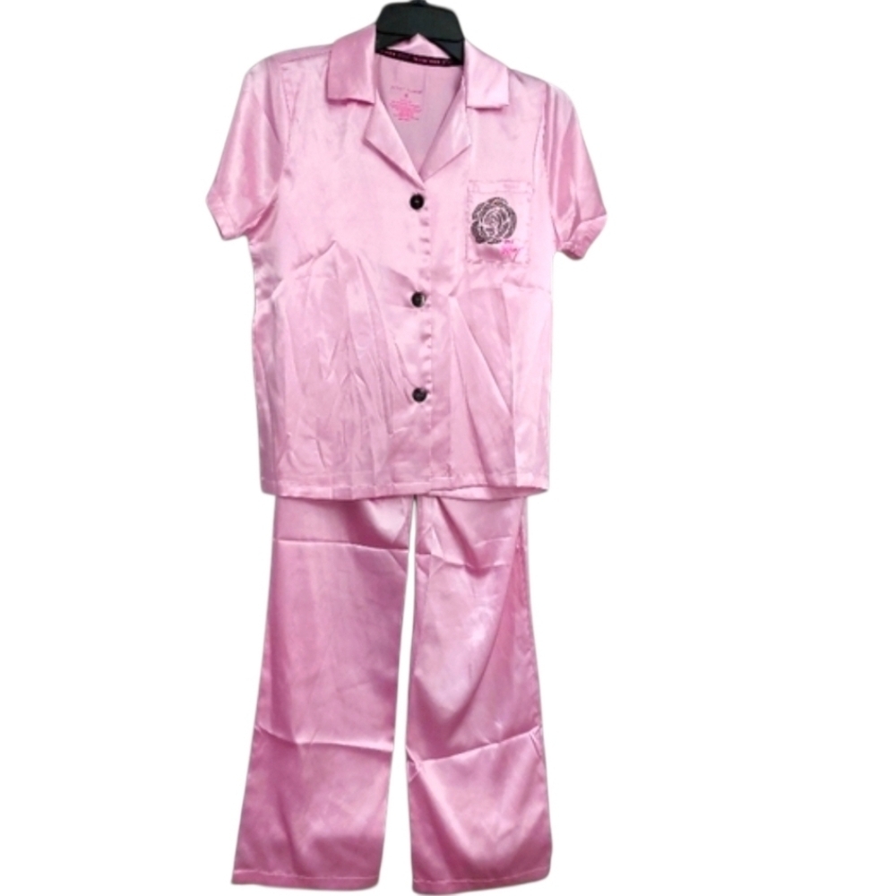 Betsey Johnson Satiny Pajamas L - Picture 3 of 6